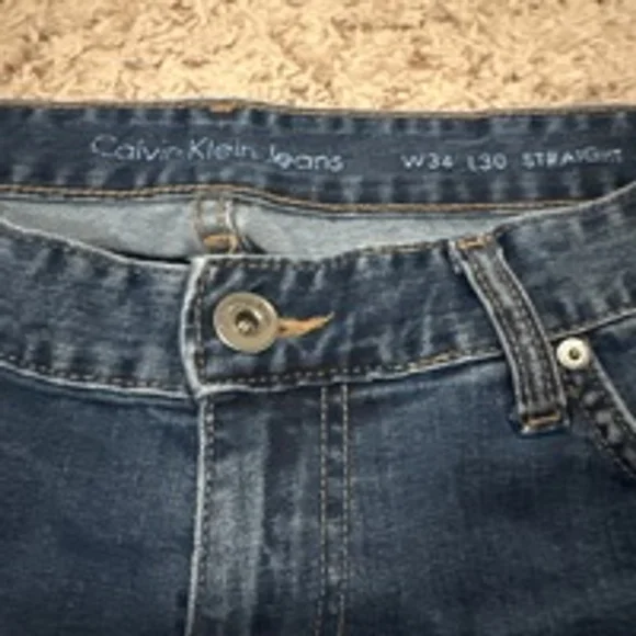 Men's Calvin Klein Jeans, W34 L30, Blue - Picture 3 of 9